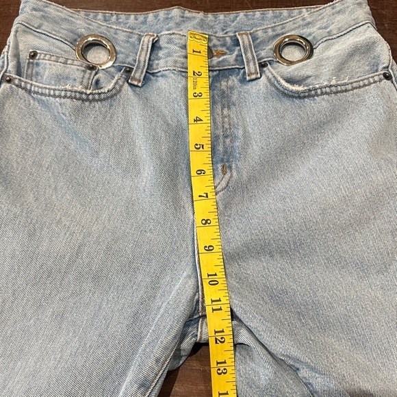 Carmar Light Blue High Rise cropped ankle Women Jeans - Picture 8 of 8